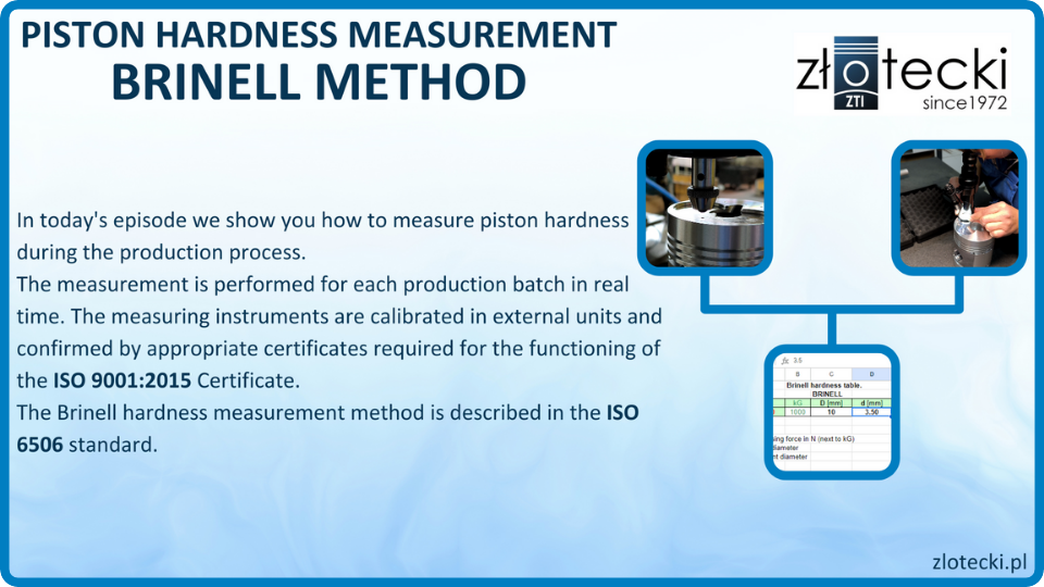 Piston hardness measurement mini YT